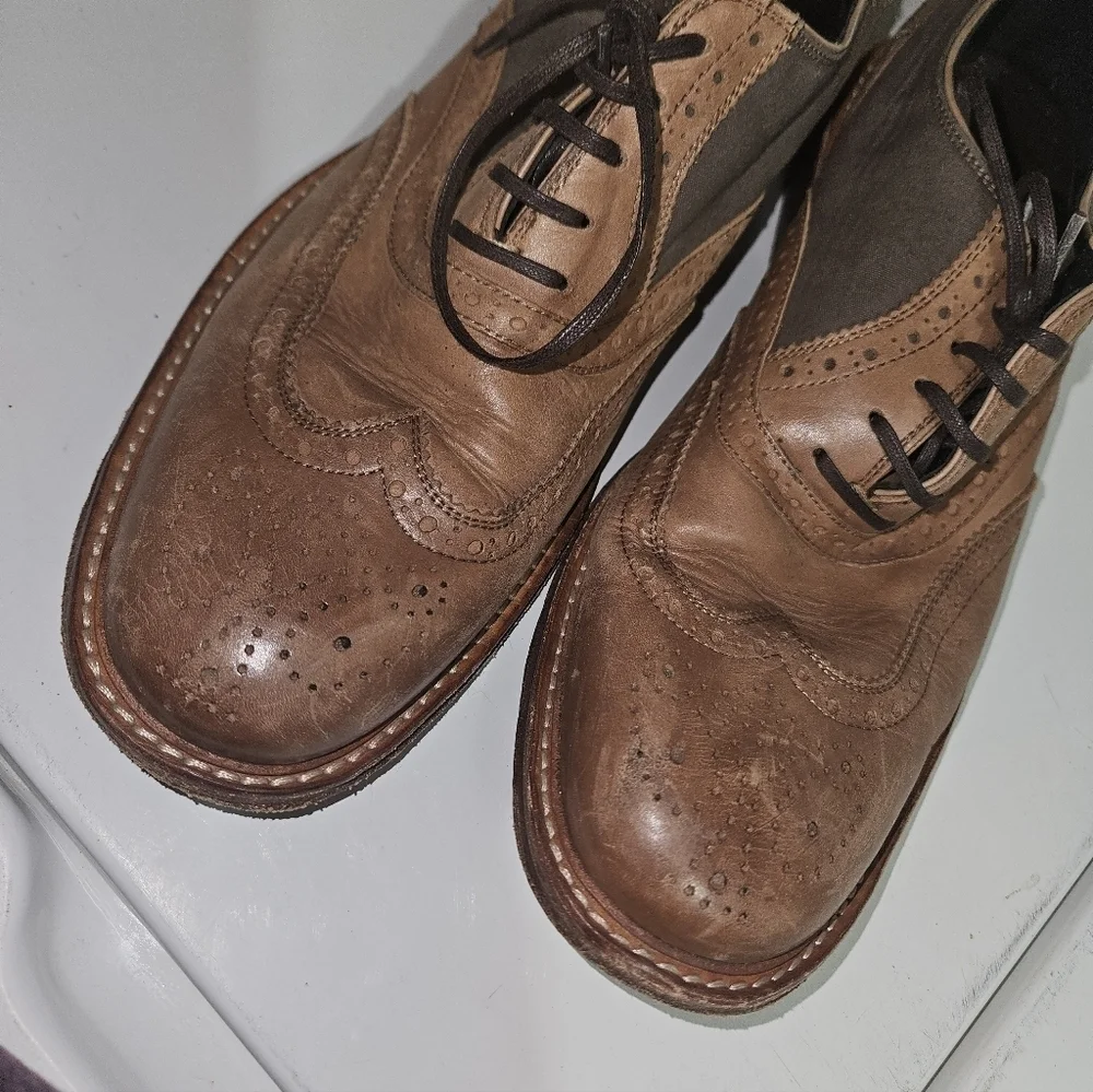 KENNETH COLE Shoes Wingtip Dress Oxfords Brown Men's!
